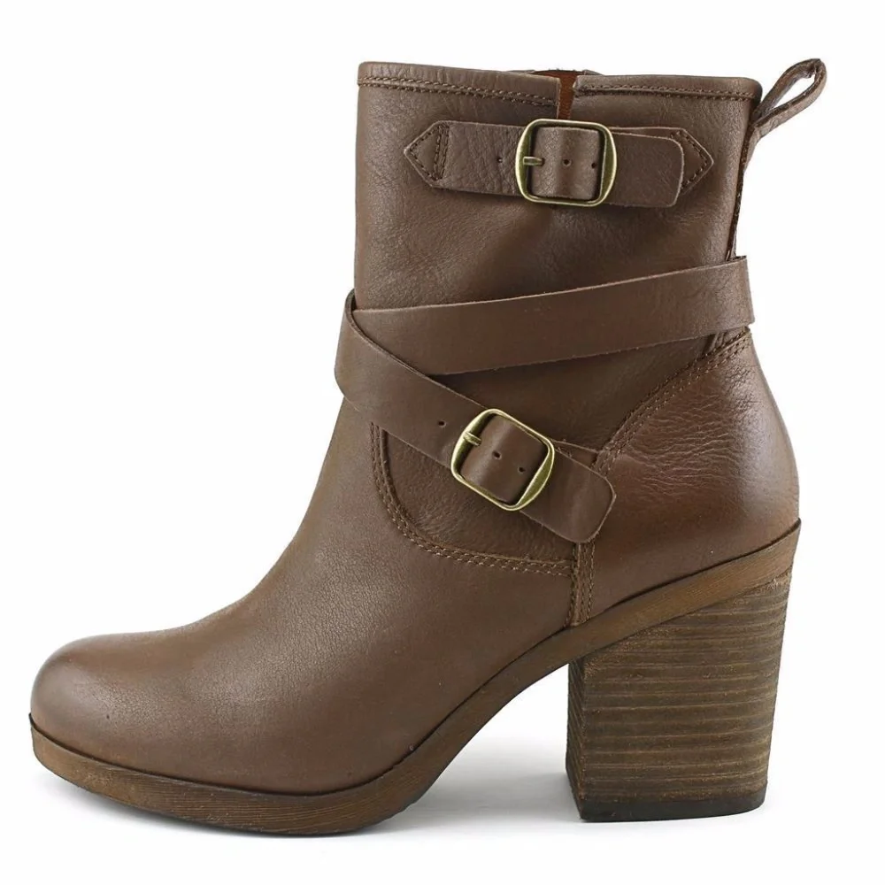 Lucky Brand Leather Ankle Boots 9  NWoB